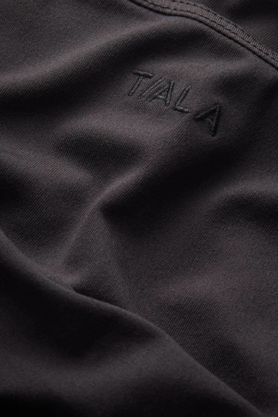 365 Boat Neck Long Sleeve Top - Shadow Black