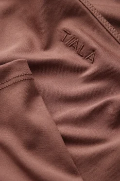 365 Boat Neck Long Sleeve Top - Clay