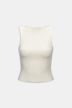 365 Boat Neck Tank - Vanilla