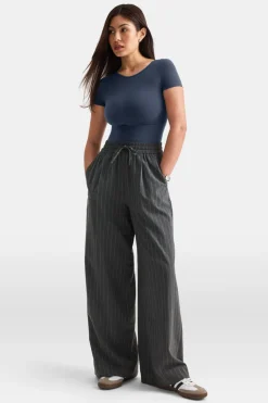 365 Contour Crew Neck Bodysuit - Washed Navy