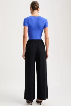 365 Contour Short Sleeve Shaping Bodysuit - Cobalt