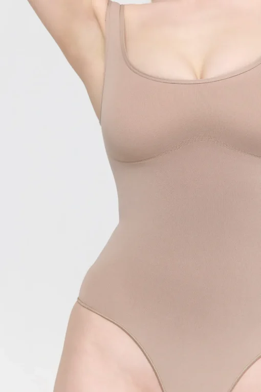 365 Contour Strappy Shaping Bodysuit - Cappuccino