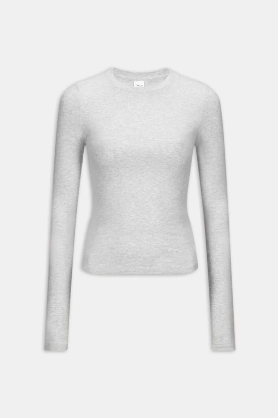 365 Core Cotton Long Sleeve T-Shirt - Grey Marl