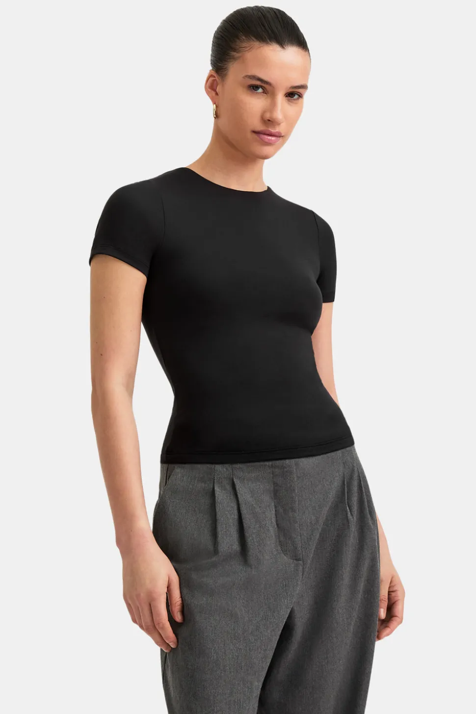 365 Crew Neck Short Sleeve T-Shirt - Shadow Black