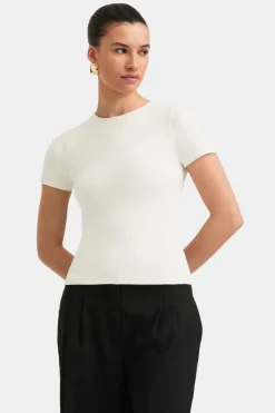 365 Crew Neck Short Sleeve T-Shirt - Vanilla