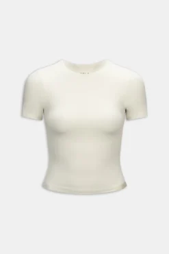365 Crew Neck Short Sleeve T-Shirt - Vanilla