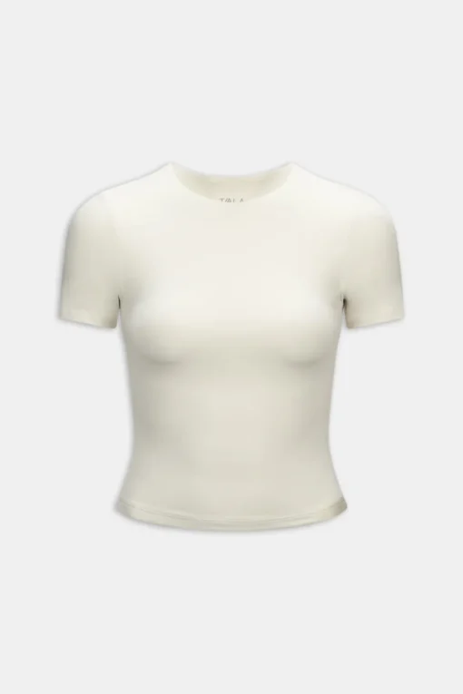 365 Crew Neck Short Sleeve T-Shirt - Vanilla