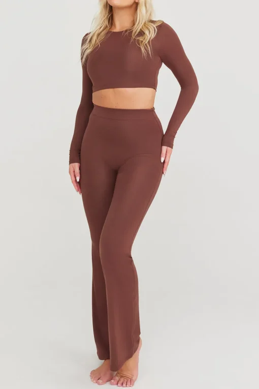 365 Flared Trousers - Chocolate