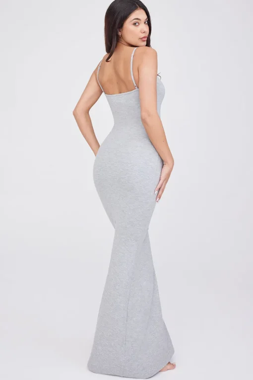 365 Sculpting Lounge Cami Maxi Dress - Grey Marl