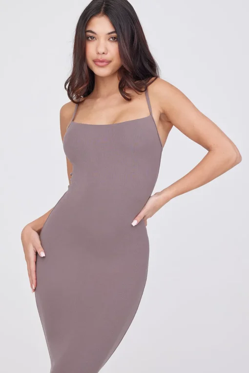 365 Sculpting Lounge Cami Maxi Dress - Mocha