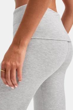 365 Sculpting Lounge Flared Trousers - Grey Marl