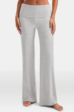 365 Sculpting Lounge Flared Trousers - Grey Marl