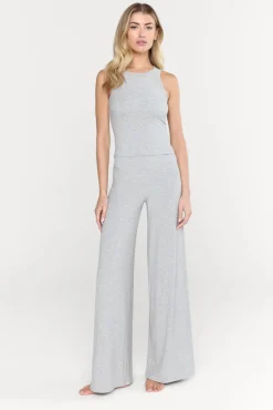 365 Sculpting Lounge Racer Tank - Grey Marl