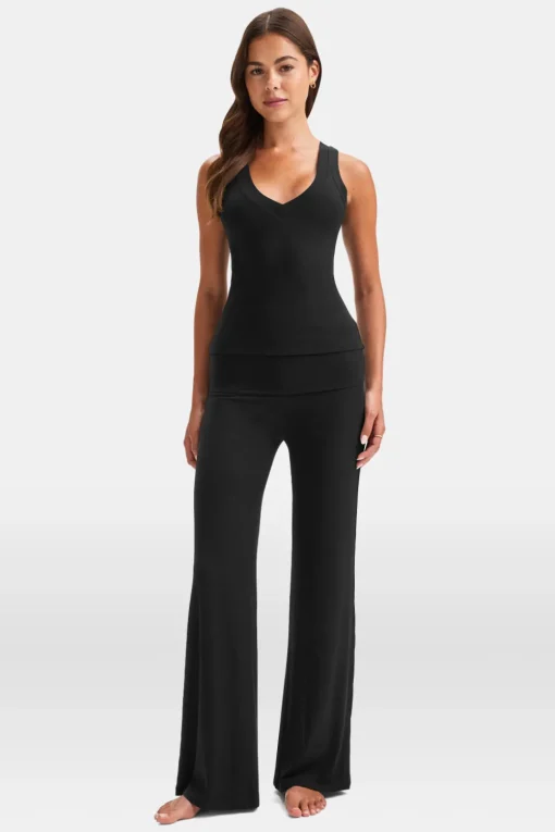 365 Sculpting Lounge Reversible Tank - Shadow Black
