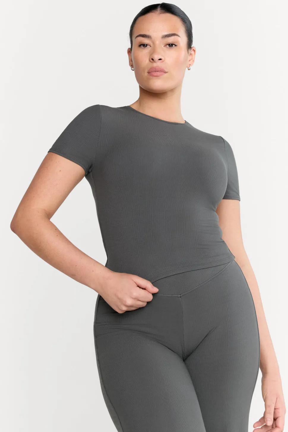 365 Sculpting Lounge Short Sleeve T-Shirt - Dark Olive