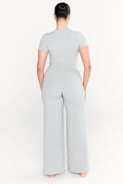 365 Sculpting Lounge Short Sleeve T-Shirt - Grey Marl