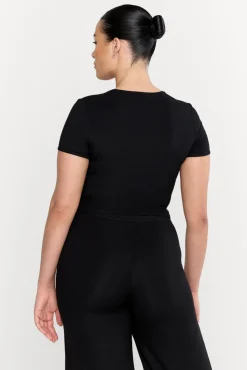 365 Sculpting Lounge Short Sleeve T-Shirt - Shadow Black