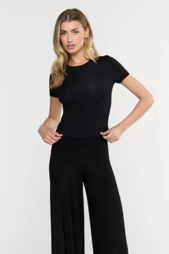 365 Sculpting Lounge Short Sleeve T-Shirt - Shadow Black