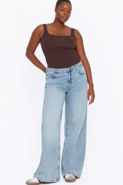 365 Second Skin Scoop Neck Bodysuit - Espresso