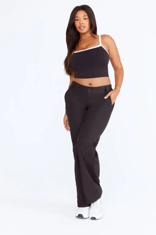 Adjustable Cargo Trouser - Black