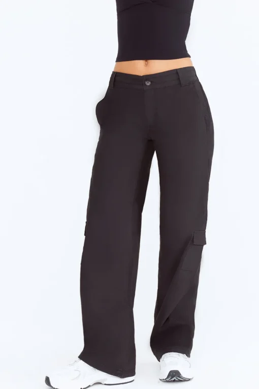 Adjustable Cargo Trouser - Black