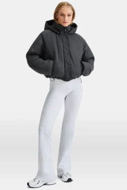 Cocoon T Logo Reversible Puffer Jacket - Black