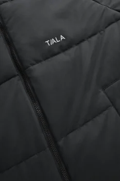 Cocoon T Logo Reversible Puffer Jacket - Black