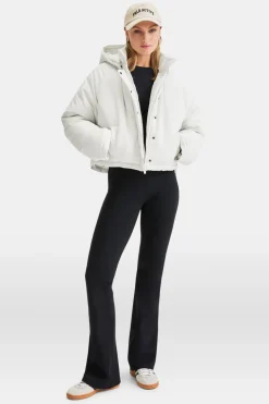 Cocoon T Logo Reversible Puffer Jacket - Coconut Milk