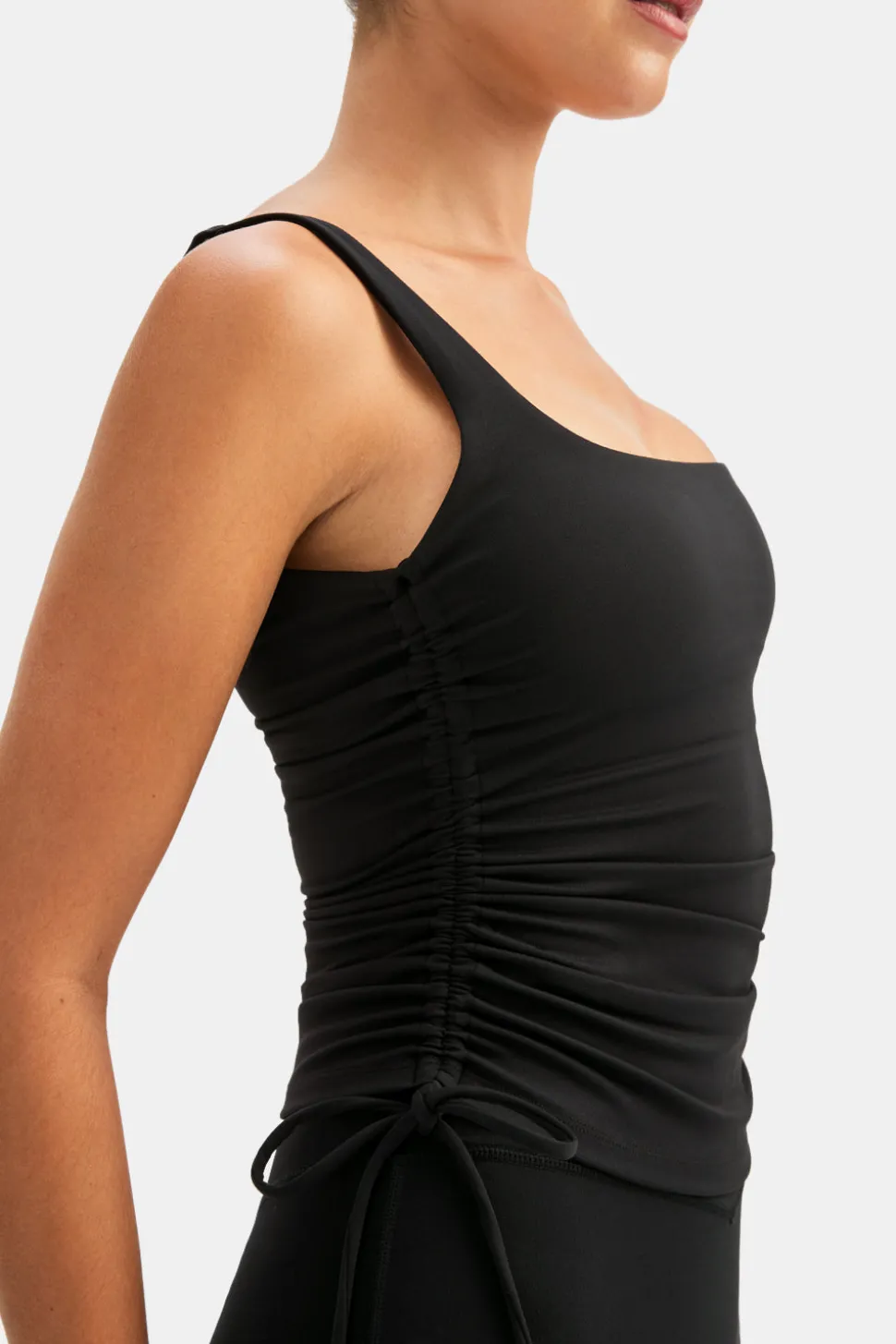 DayFlex Adjustable Side Tie Vest - Shadow Black