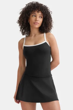 DayFlex Built-In Support Bandeau Vest - Shadow Black