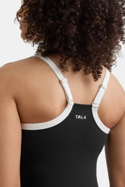 DayFlex Built-In Support Bandeau Vest - Shadow Black