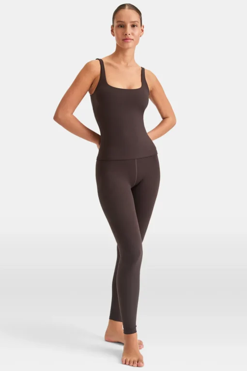 DayFlex Built-In Support Essential Square Neck Vest - Americano
