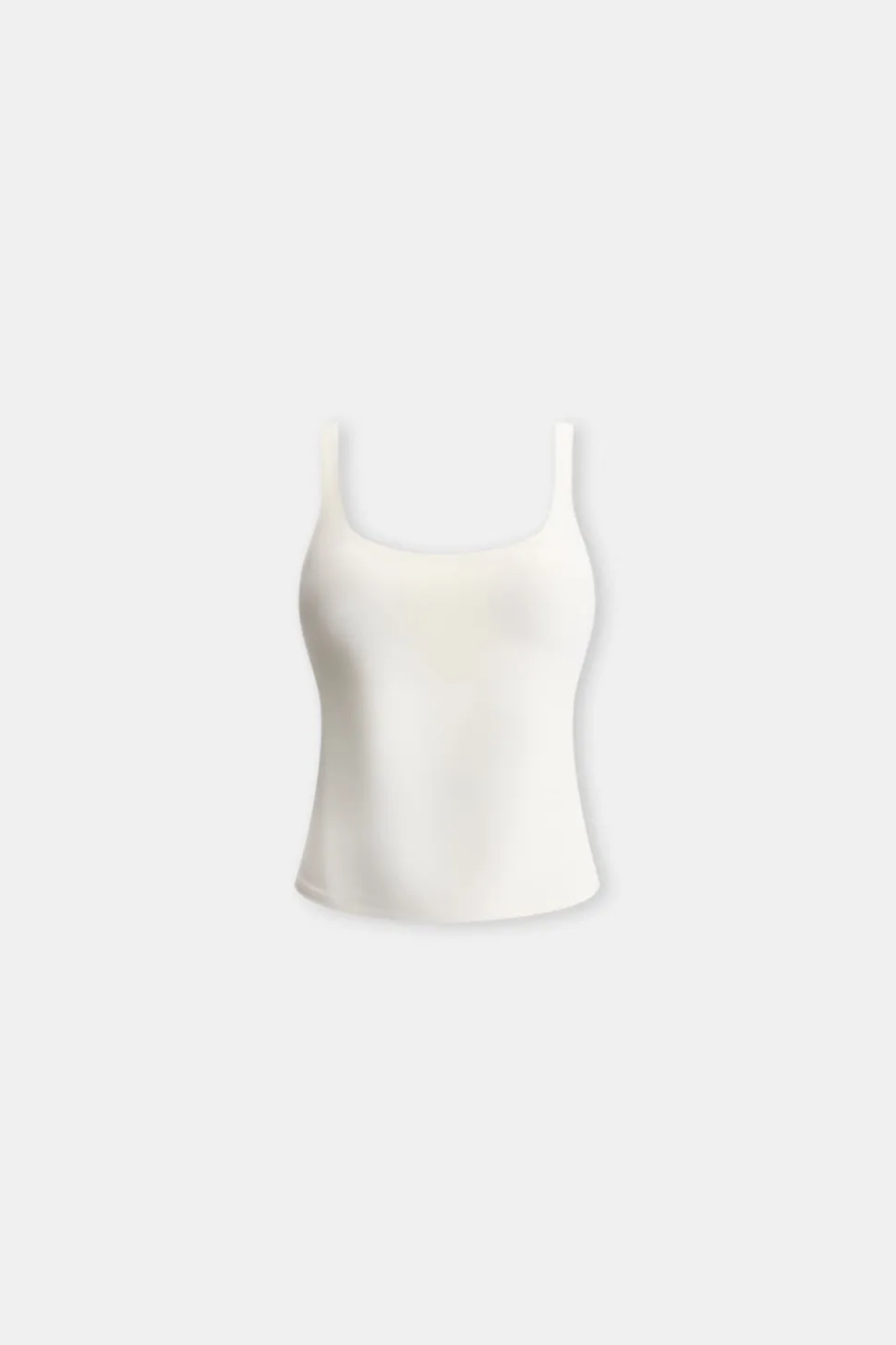 DayFlex Built-In Support Essential Square Neck Vest - Ivory