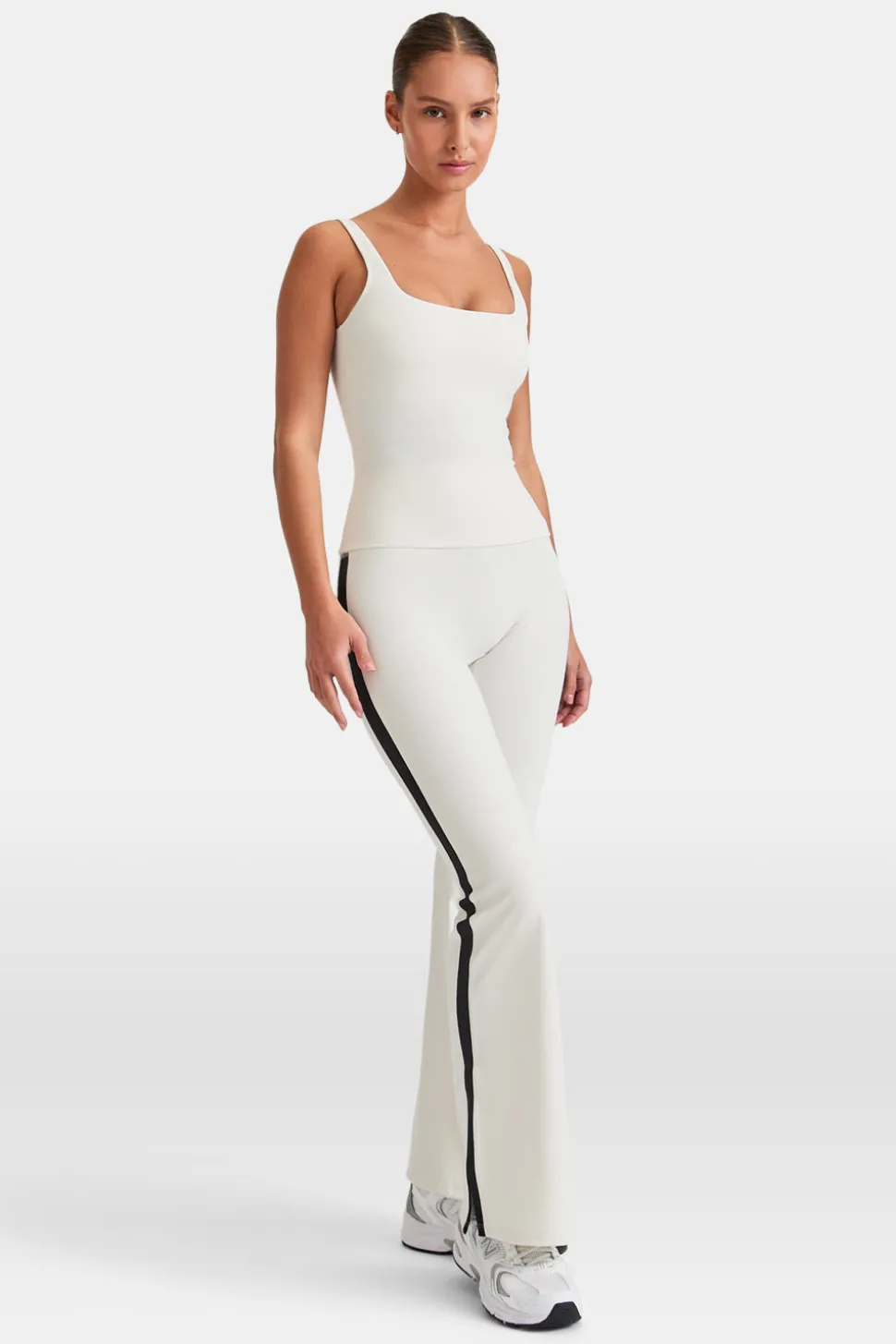 DayFlex Built-In Support Essential Square Neck Vest - Ivory