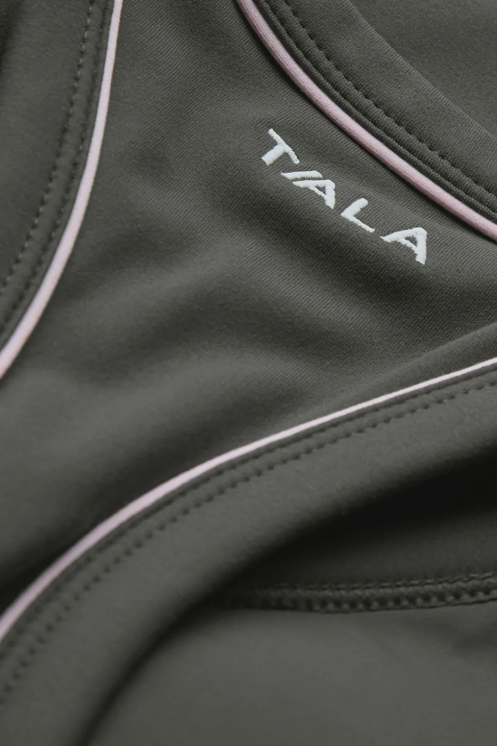 DayFlex Built-In Support V Neck Racer Vest - Dark Olive