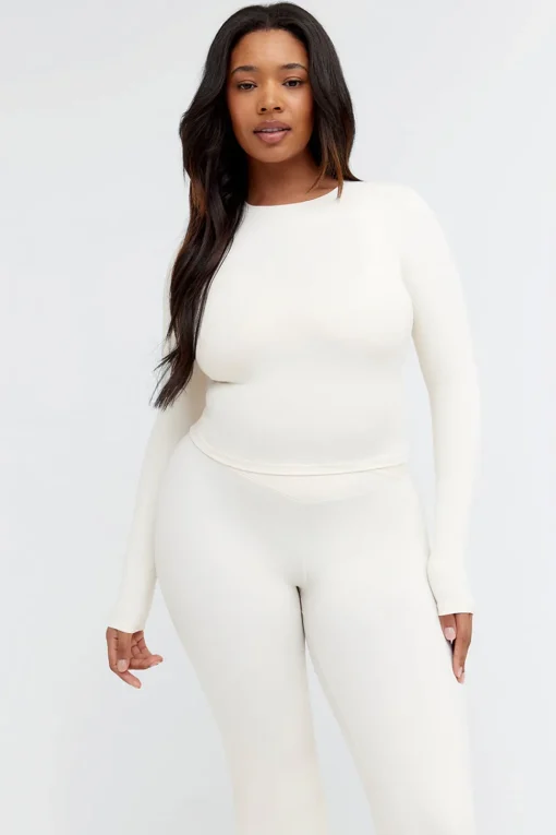 DayFlex Essential Long Sleeve Top - Buttermilk