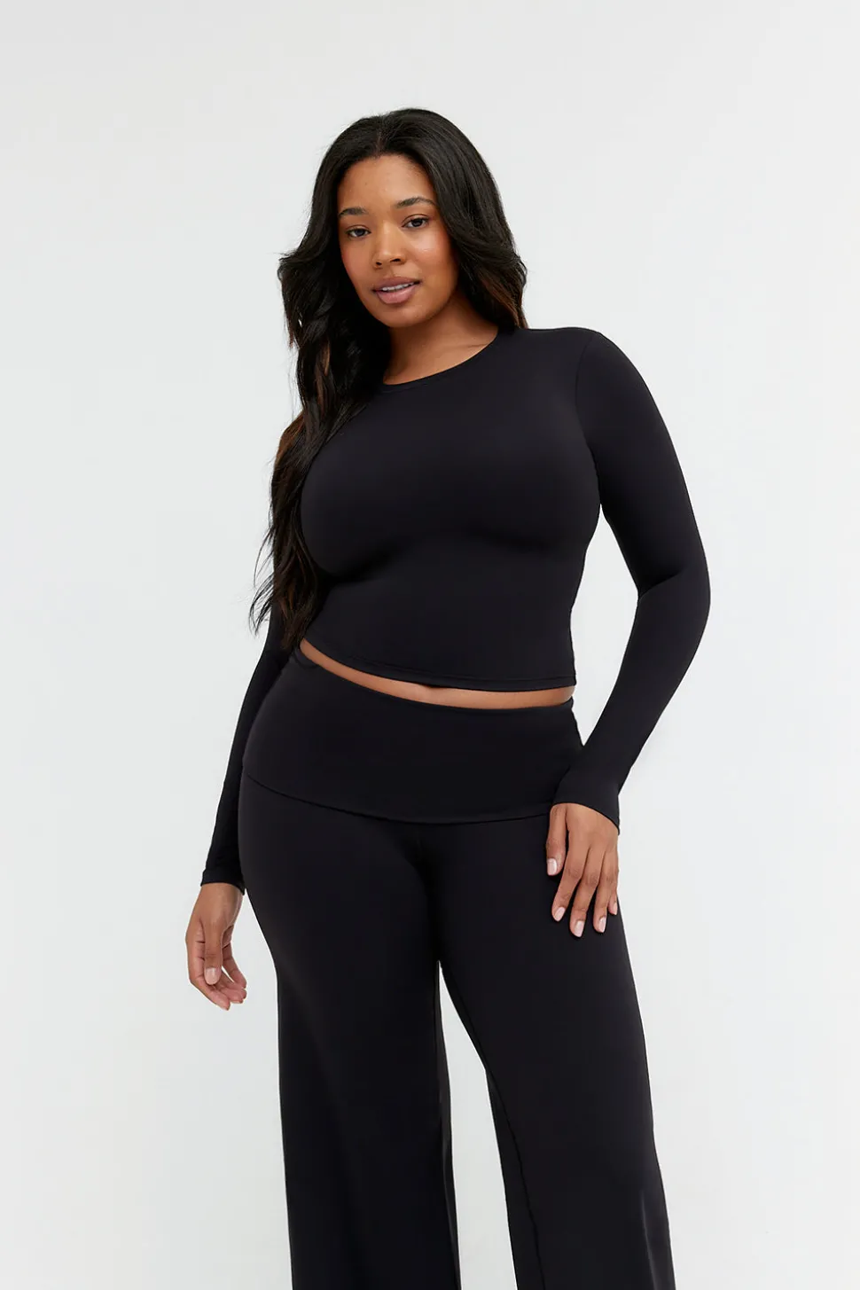 DayFlex Essential Long Sleeve Top - Shadow Black
