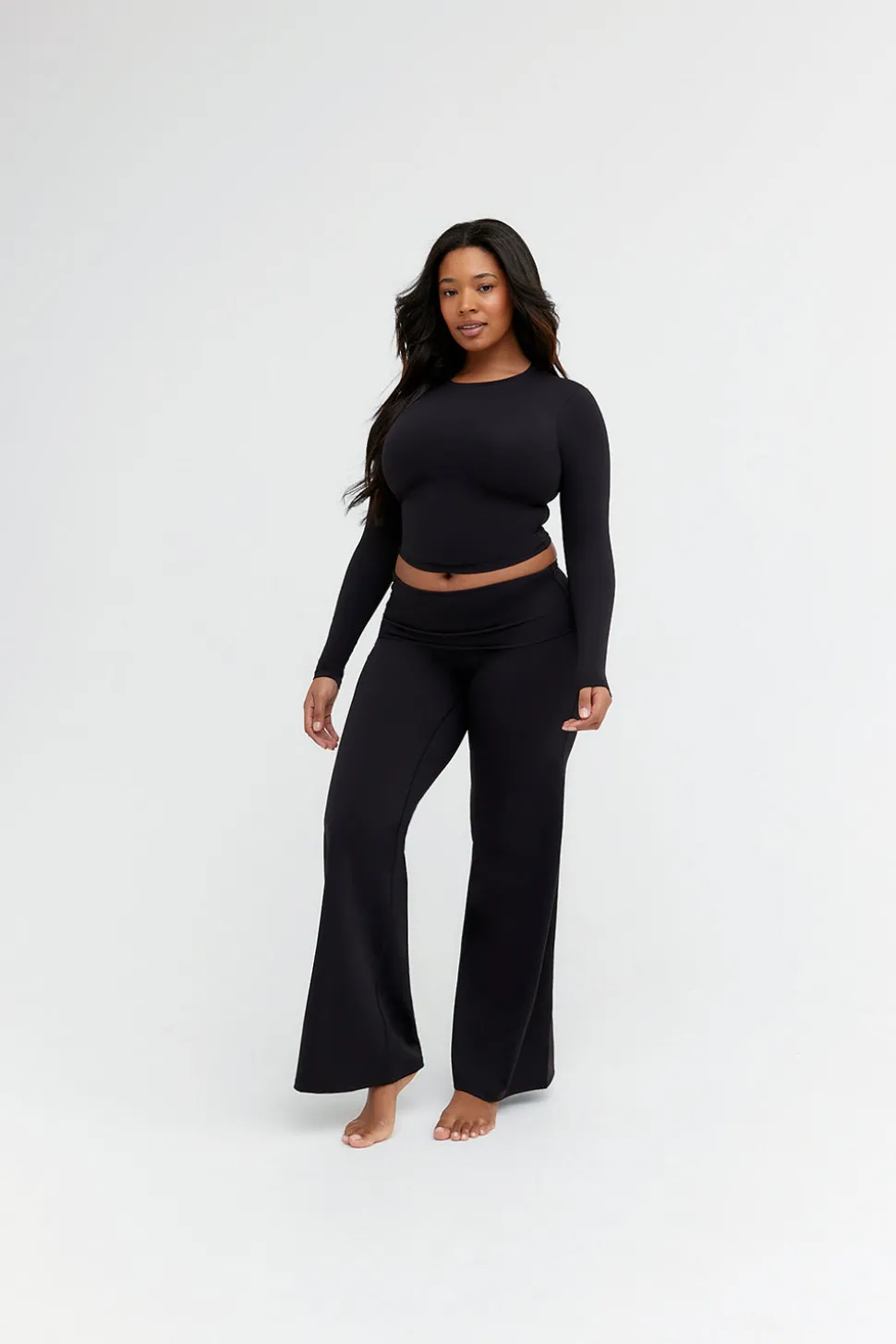 DayFlex Essential Long Sleeve Top - Shadow Black