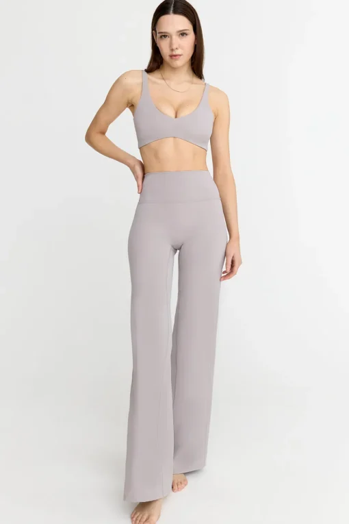 DayFlex High Waisted Wide Leg Yoga Pant - Taupe