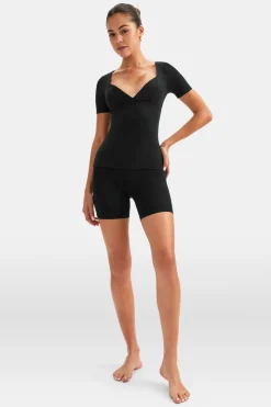 DayFlex Plunge Top - Shadow Black