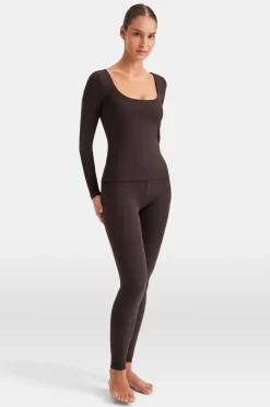 DayFlex Scoop Neck Top - Americano