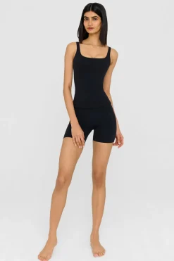 DayFlex Square Neck Full Length Vest - Shadow Black