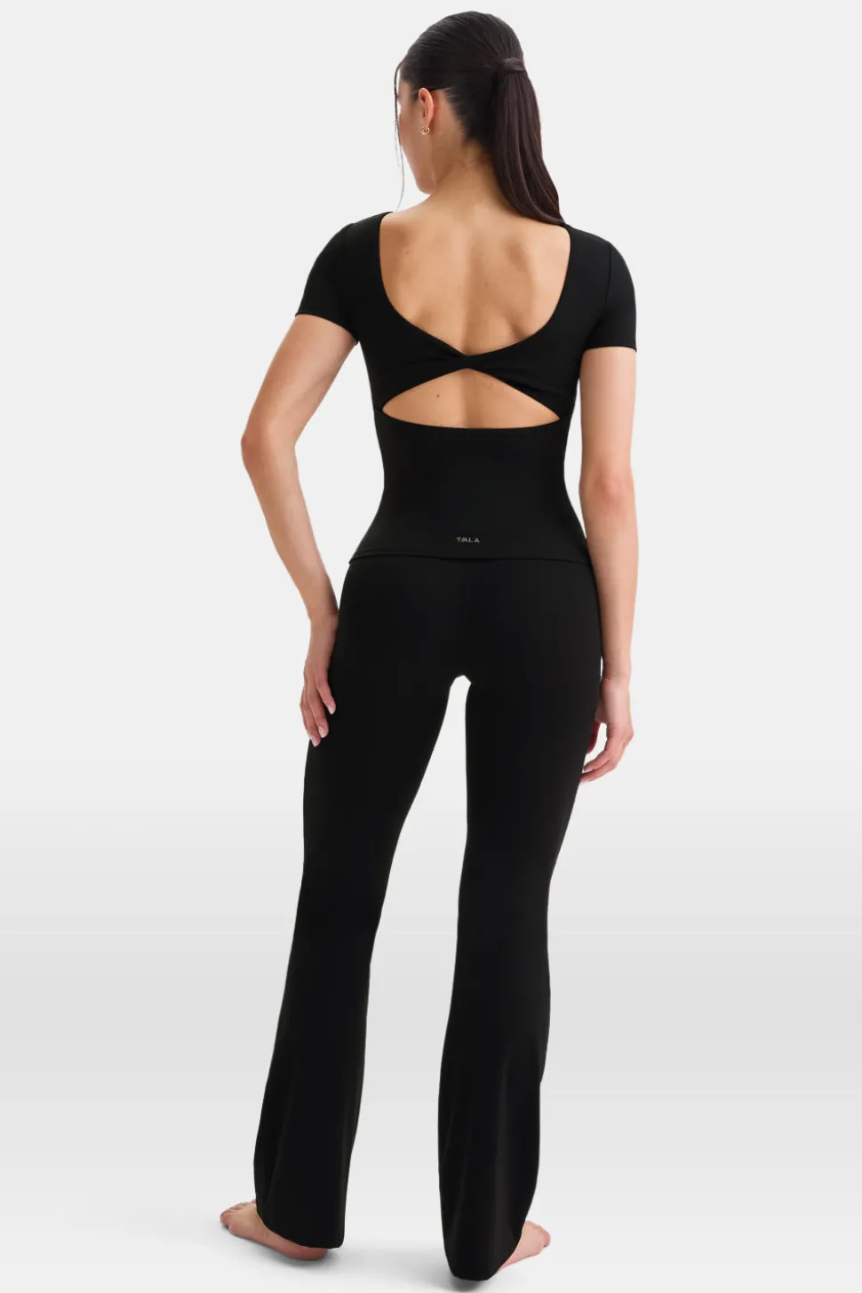 DayFlex Twist Back T-Shirt - Shadow Black