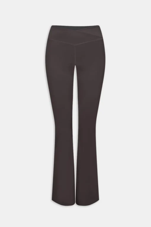 DayFlex Wrap Flared Yoga Pant - Cool Espresso