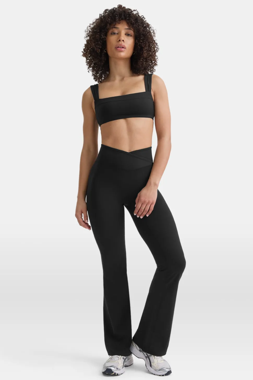 DayFlex Wrap Flared Yoga Pant No Front Seam - Shadow Black