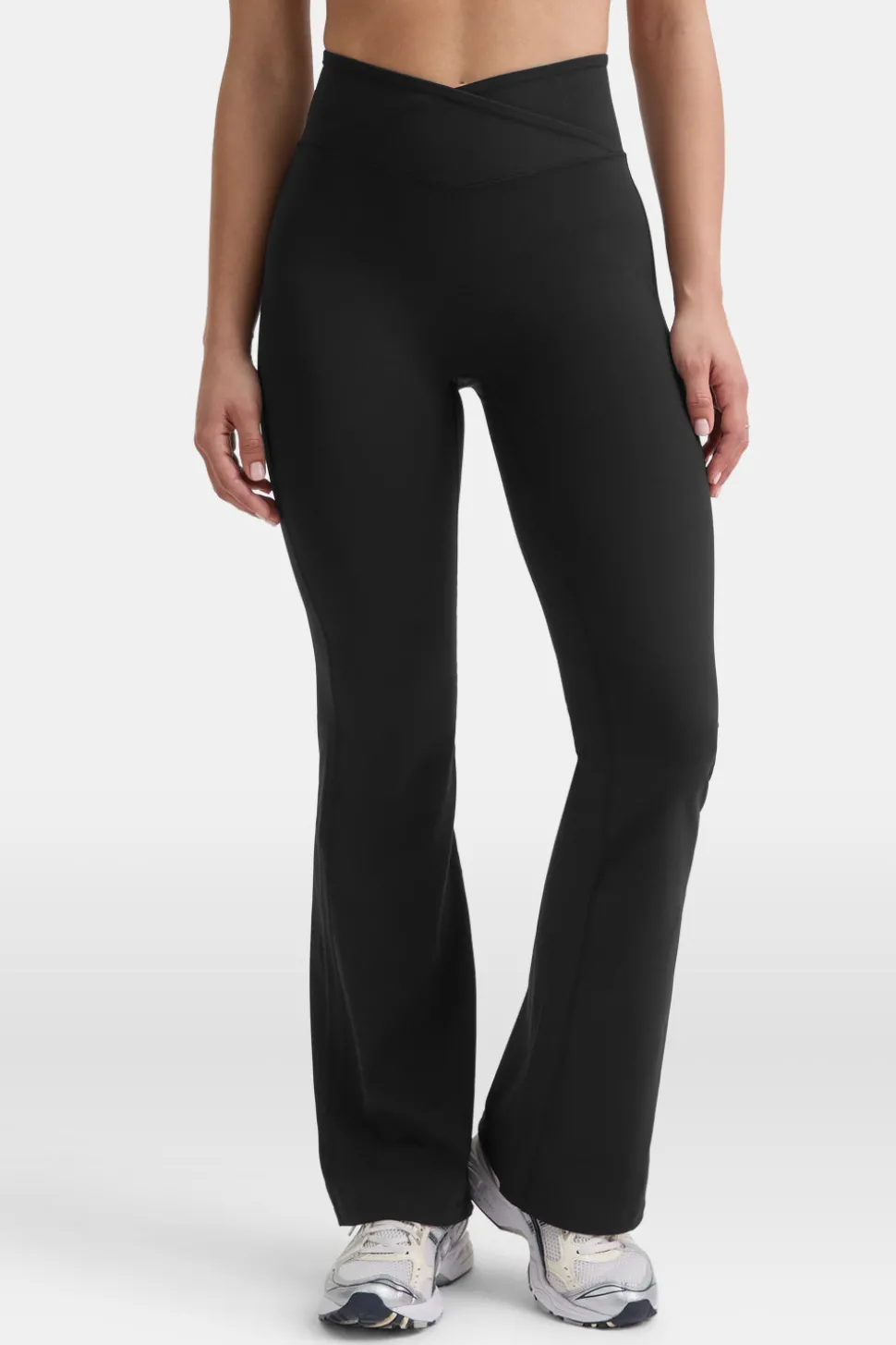 DayFlex Wrap Flared Yoga Pant No Front Seam - Shadow Black