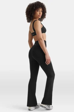 DayFlex Wrap Flared Yoga Pant No Front Seam - Shadow Black
