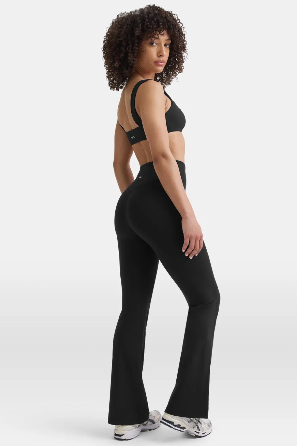 DayFlex Wrap Flared Yoga Pant No Front Seam - Shadow Black