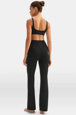 DayFlex Wrap Flared Yoga Pant - Shadow Black