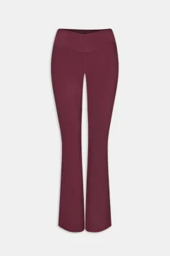 DayFlex Wrap Flared Yoga Pant - Burgundy